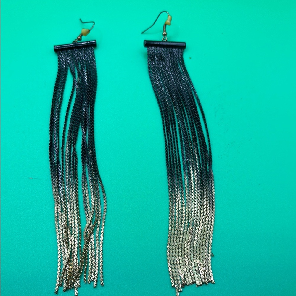 Elegant Ombre Chain Earrings